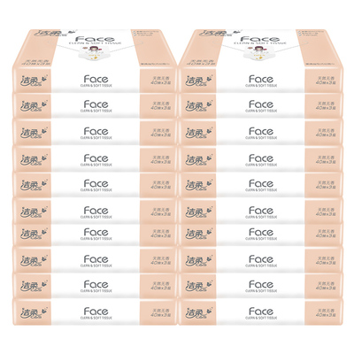 洁柔抽纸粉face便携式面巾纸餐巾纸抽无香纸巾家用3层40抽卫生纸