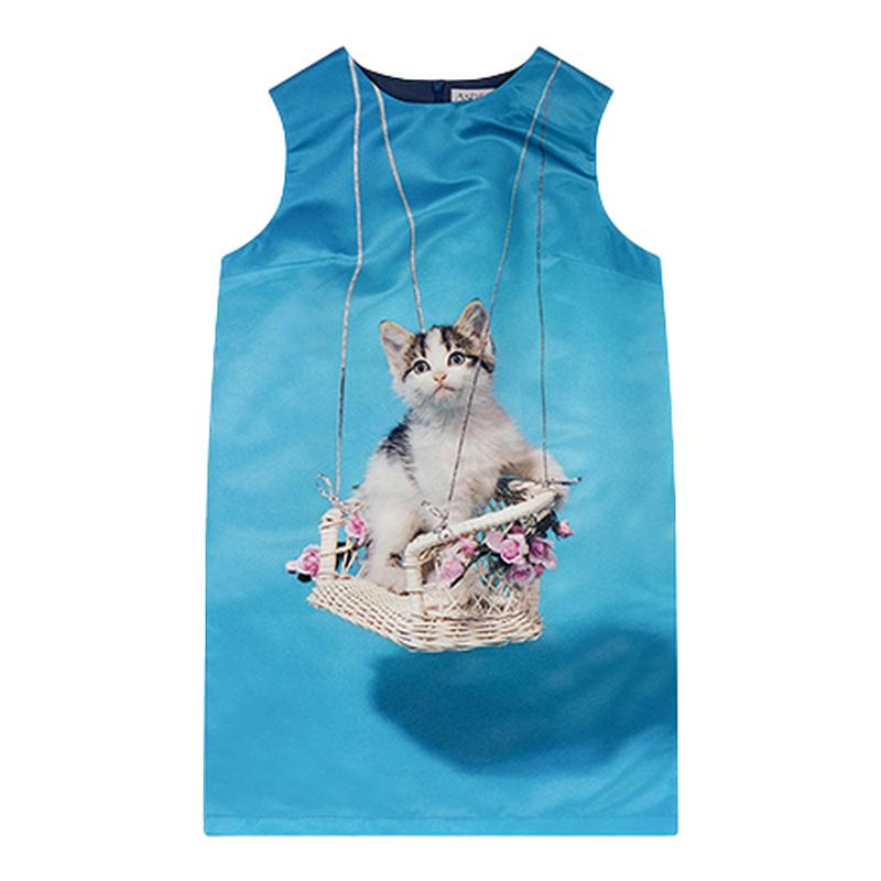 【ENG】Ashley Williams猫咪印花迷你短裙连衣裙女装新品26夏