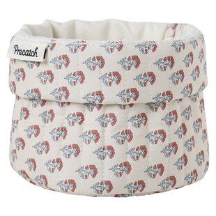 美摘化妆笔刷用具收纳筒桌面眉笔刷子碎花布艺女生宿舍文具收纳盒