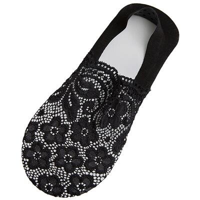 深口镂空网眼硅胶防滑吸汗船袜