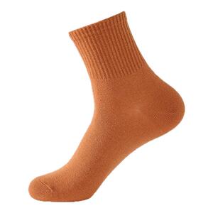 恒源祥春秋季100%纯棉袜子女抗菌防臭中筒袜秋冬纯色亲肤全棉长袜