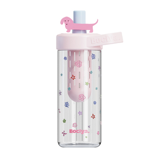 bocyo水杯玻璃杯女生2026新款夏日泡茶杯耐高温茶水分离吸管杯子