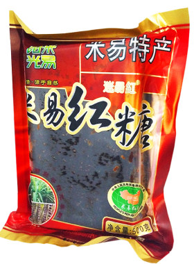 包邮迷昜红米易红糖500g克攀枝花特产米易甘蔗红糖块四川特产