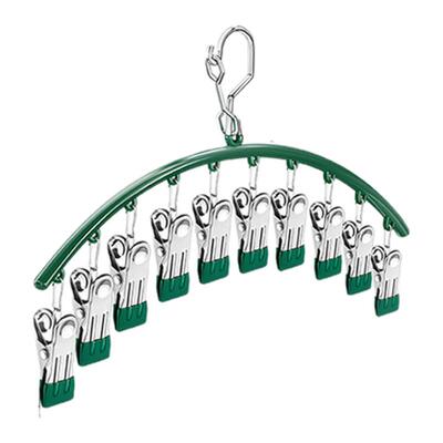 不锈钢多夹防风无痕袜子晾架