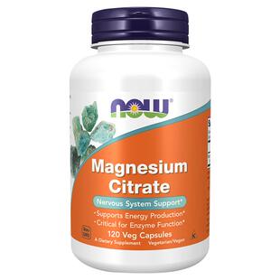 NOW柠檬酸镁补充剂片胶囊成人孕妇镁元素补镁片缓解抽筋甘氨酸镁