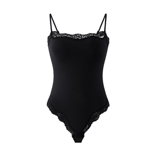 MIMI FANTASY性感蕾丝吊带连体衣女抹胸防走光免穿文胸显瘦肌底衣