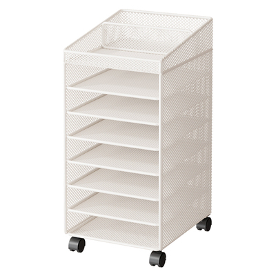 办公桌文件收纳架落地分层文件