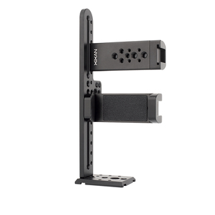 芯鲜D3S双手机夹提词器支架直播竖屏短视频拍摄带监看提词器后置镜头拍摄走播防抖双机位主播台词提示器