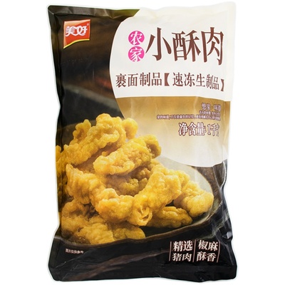 美好农家小酥肉1kg*10包整箱商用