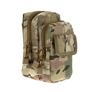 战术耐磨穿皮带腰包男双拉链厚款大容量6寸苹果7pl手机包迷彩竖款