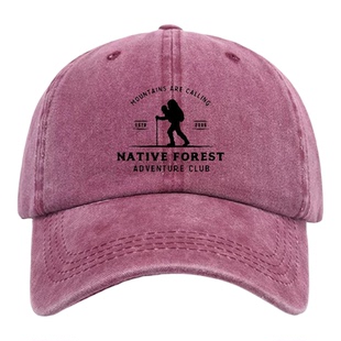 森林探险群山召唤帽子男女棒球帽百搭新情侣帽子户外鸭舌帽遮阳帽