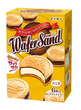 日本林一二三明治威化冰淇淋饼干香草冰淇淋夹心冷饮冰激凌