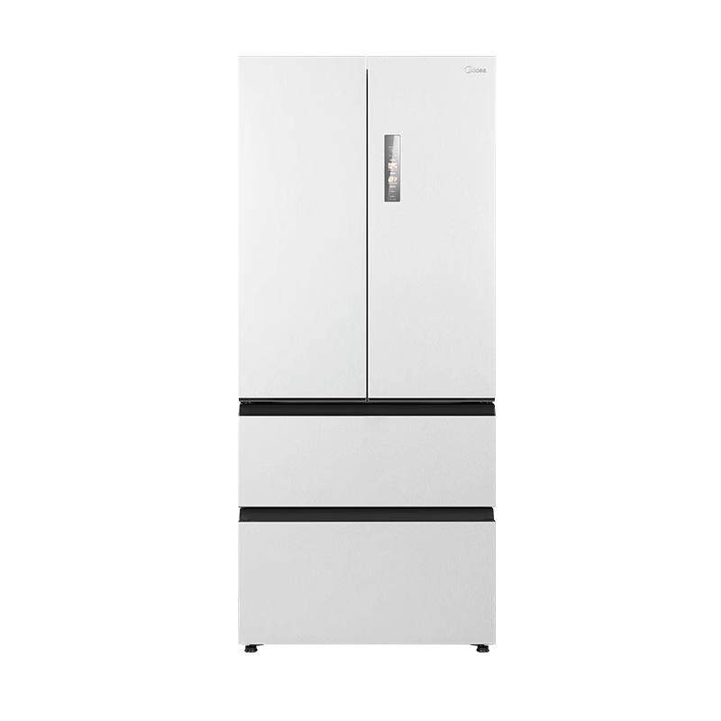 【换新补贴】美的M60cm超薄冰箱550零嵌入法式双开四门制冰大容量