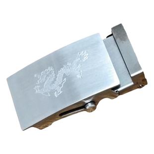 加厚不锈钢男士高档皮带扣滚轴扣头裤带配件无孔无牙腰带卡扣滚柱