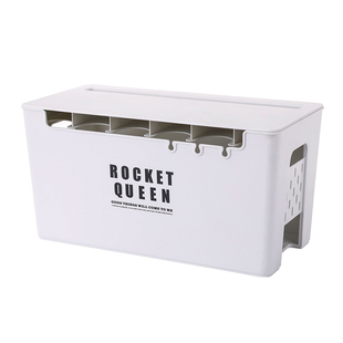 桌面插线板收纳盒充电线整理盒插盘储物盒办公家用多功能收纳神器