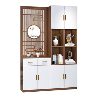 玄关柜隔断柜入户客厅置物架屏风鞋柜一体现代简约轻奢风进门装饰