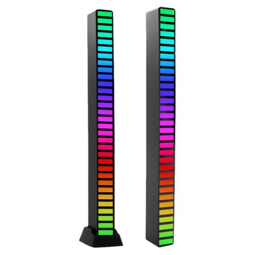 RGB拾音氛围灯 声控音乐节奏灯电竞桌面摆件APP遥控vfz拾音灯车载