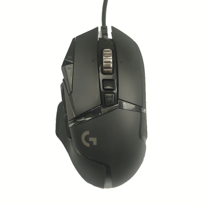 网吧罗技 g502hero黑色有线RGB电竞鼠标换微动静音G502X宏工程学