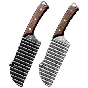 狼牙土豆专用刀具切波纹浪刀德国304不锈钢切菜神器切水果花样刀