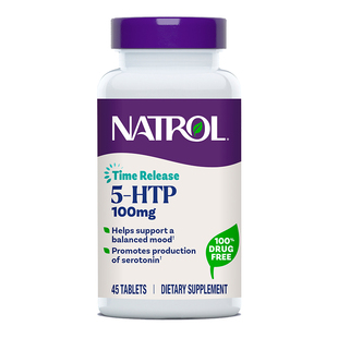 Natrol五羟色氨酸5-HTP多巴胺血清素补充剂缓解焦虑舒缓情绪助眠