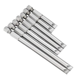 一字电动螺丝刀批头冲击手枪钻磁性s2高强度起子头套装加长