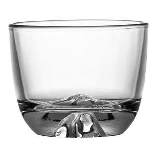 品茗杯家用玻璃杯少女粉雪山小酒杯高级感金山主人杯中式观山茶杯