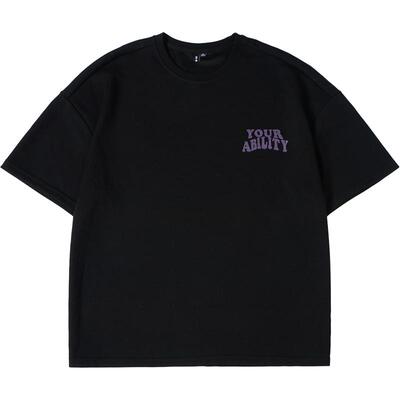 撞色花卉印花短袖t恤N-MAX