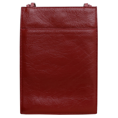 猴子家 新款女包复古头层油蜡抓纹吉祥小红包 迷你单肩斜挎手机包