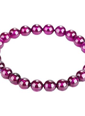 收藏级巴西紫牙乌石榴石手链