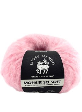 Loopy Mango Mohair So Soft 进口马海毛粗线 手工毛线 毛衣线