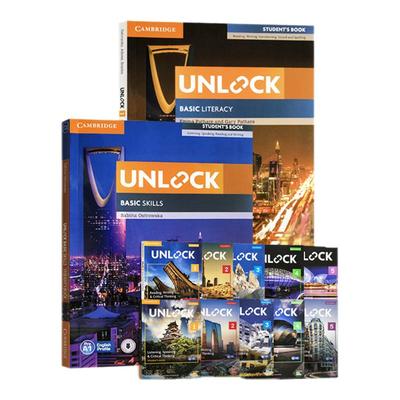 unlock教材 剑桥少儿英语考试Reading Writing Listening Speaking 1 2 3 4 5级别剑桥少儿英语考试剑桥阅读写作听力口语课程培训