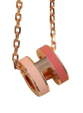 经典minipopH双拼项链锁骨链女