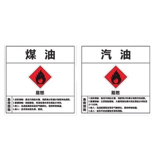 危险品安全周知卡告示牌丙酮酒精香蕉水异丙醇急救措施标识牌定制