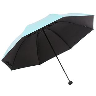 天堂伞防晒防紫外线遮阳伞轻小折叠便携黑胶太阳伞晴雨两用伞男女