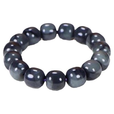 自带意境老型珠青花手链