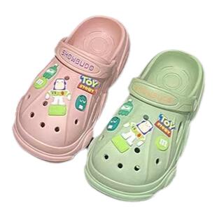 洞洞鞋女ins高颜值外穿棉鞋棉套巴斯光年diy配件厚底凉拖防滑学生