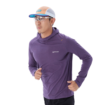 STAW美利奴羊毛跑步连帽T恤