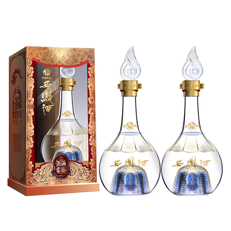 西凤白酒旗舰店匠酿52度2瓶装凤香纯粮正品陕西婚宴席送礼口粮g2