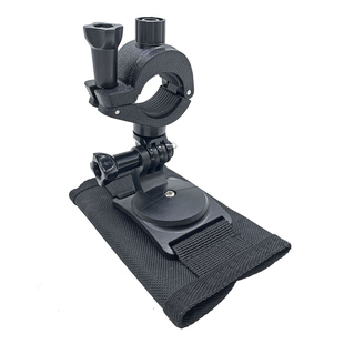 手电筒灯夹背包肩带配件固定架手电固定夹360度旋转可调节灯架