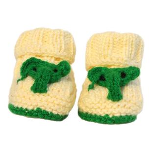 INCACULTURA秘鲁进口毛线编织羊毛手工制作婴儿冬季鞋子靴婴儿鞋