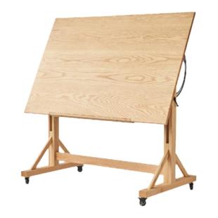 MUMO木墨 绘图桌 工作室家具 全原实木设计师画图台可旋转面