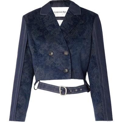 【季末折扣】Andersson Bell 秋冬女提花棉质天鹅绒外套