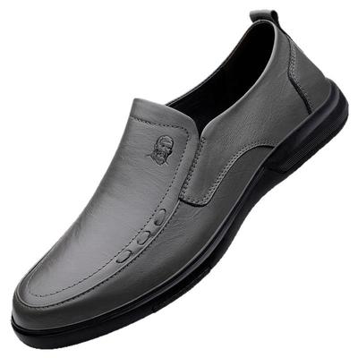 老人头男鞋真皮软底休闲皮鞋