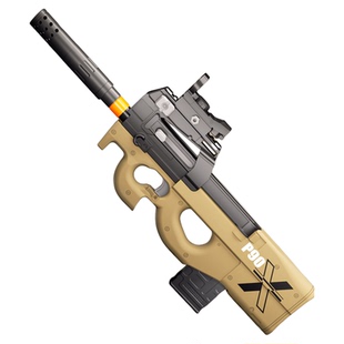 新款儿童玩具软弹发射器P90手动抛壳模型枪男孩生日礼物户外射击