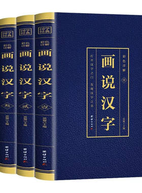 画说汉字正版【4册】话说汉字的故事 说文解字许慎著 汉字的演变过程精辟图说汉字 1000个中文记忆技巧古代汉语常用字典起源演变