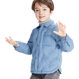 男童羽绒服儿童轻薄内胆秋冬款中大童校服神器白鸭绒保暖上衣童装