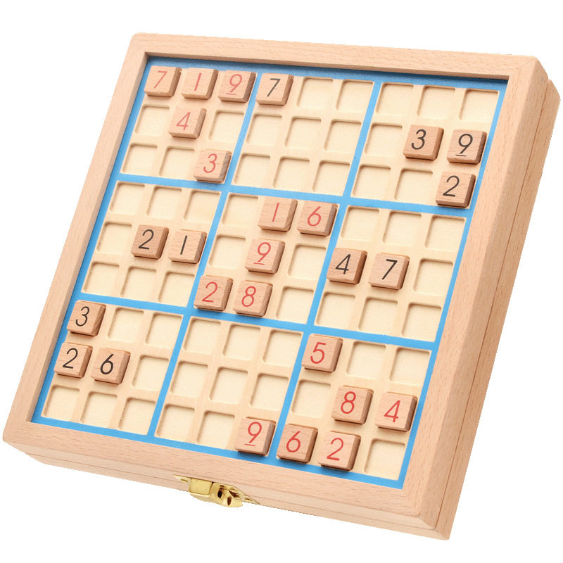 木质九宫格数独桌面游戏记忆棋亲子游戏儿童益智玩具棋牌智力游戏