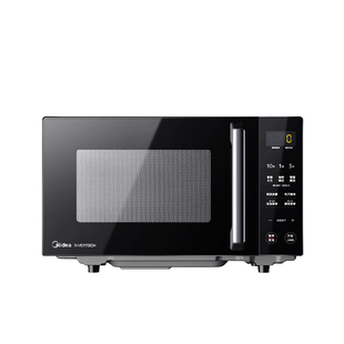 美的微波炉家用变频900瓦微蒸烤箱一体新款平板光波炉25L官方旗舰