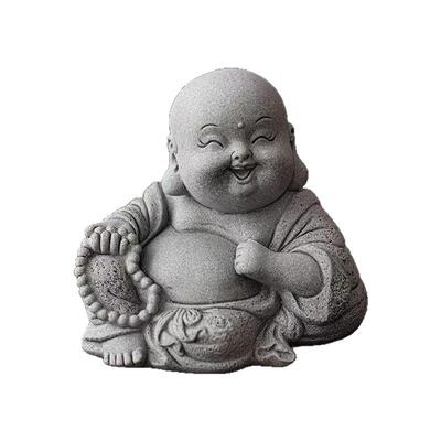 青砂石小佛弥勒佛可爱茶宠摆件家居桌面鱼缸景观盆栽造景家居饰品