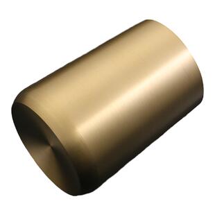 匠鱼纯铜简约金玉满堂茶筒单个茶道六君子收纳筒创意笔筒茶具配件